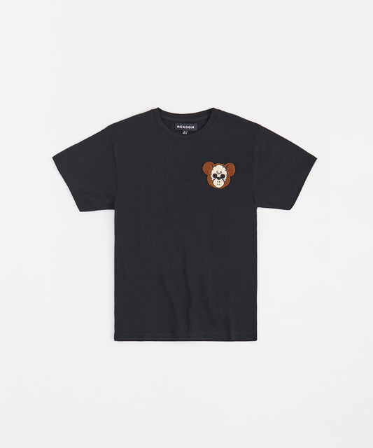 Reason Clothing Special Offer Chest Hit Embroidered Tee - Black