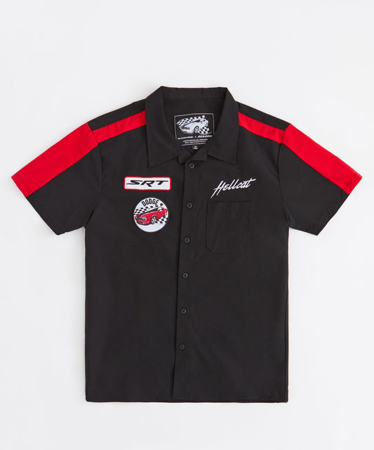 Reason Clothing Everyday Plus Size Dodge Mechanics Shirts - Black