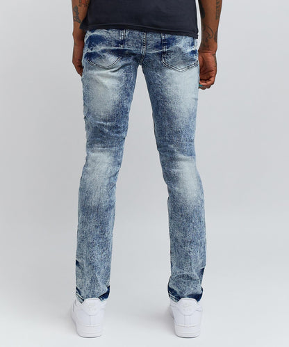 Reason Clothing Value Plus Size Wright Denim Jeans - Blue